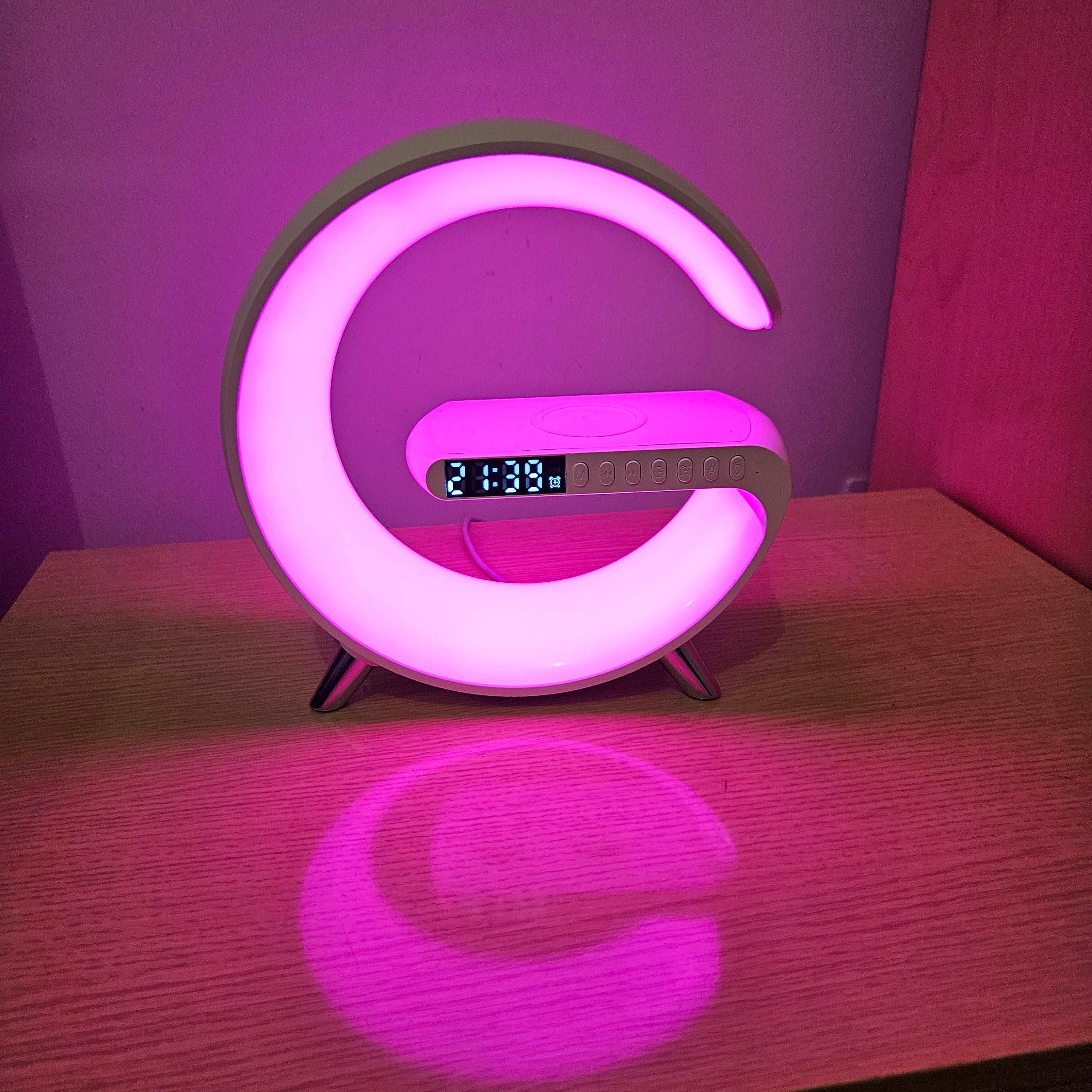 Wireless Charger Atmosphere Lamp, Bluetooth Speaker