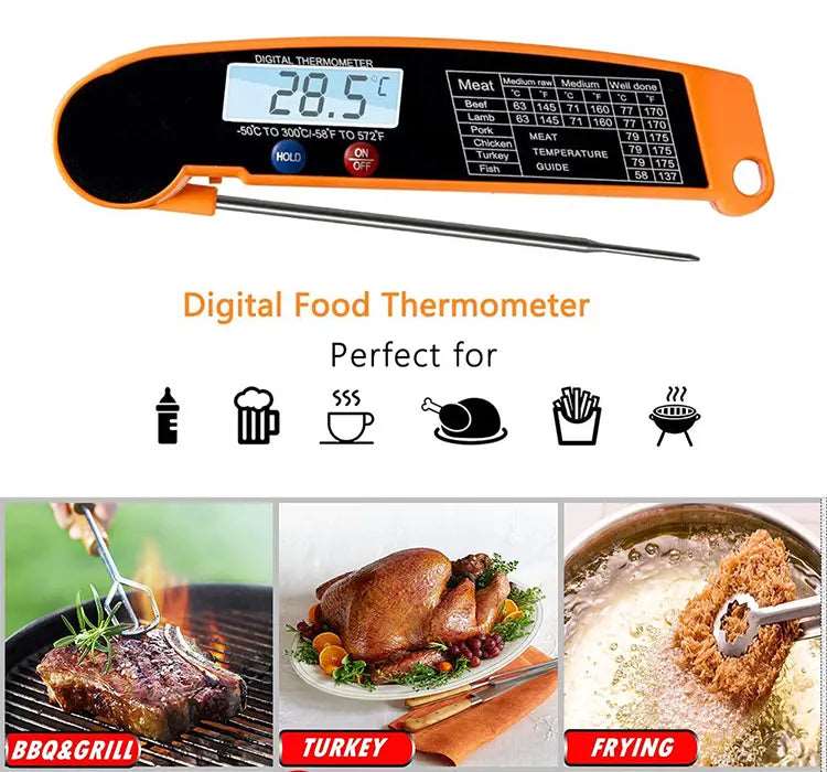 Instant Read Meat Thermometer for Cooking