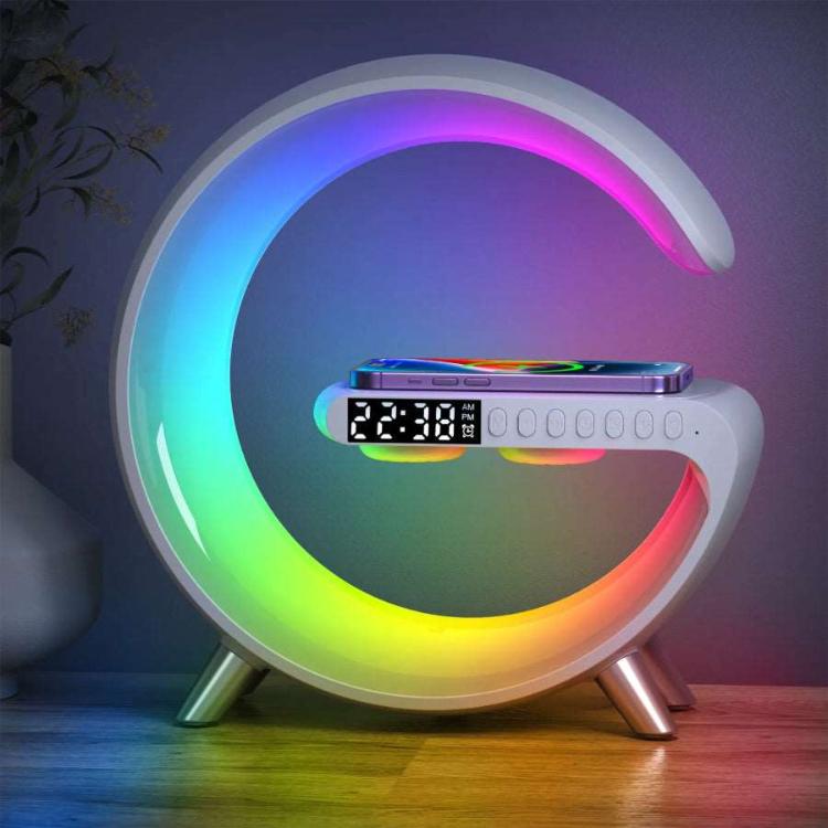 Wireless Charger Atmosphere Lamp, Bluetooth Speaker