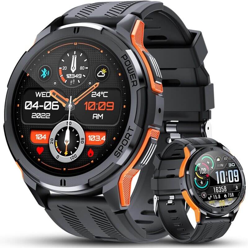 AMOLED Sports Smart Watch, BT Call, Μπαταρία 410mAh