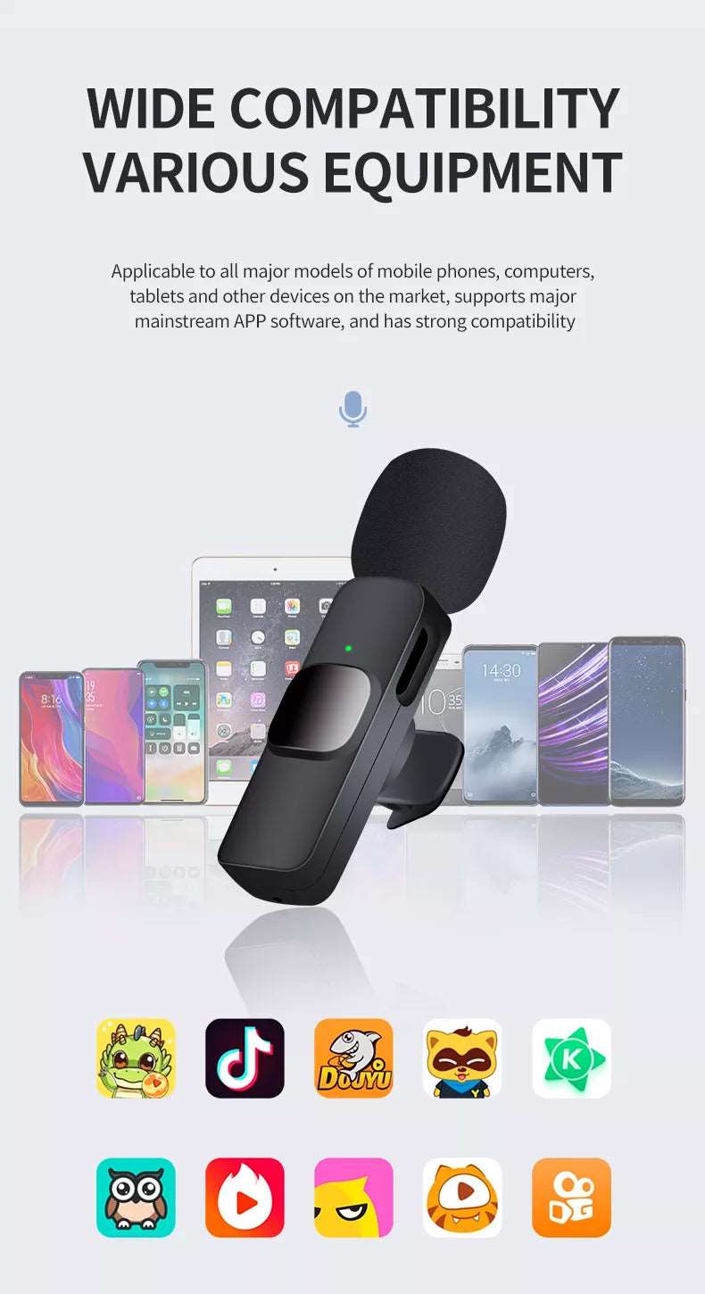 Portable Lavalier Wireless Microphone