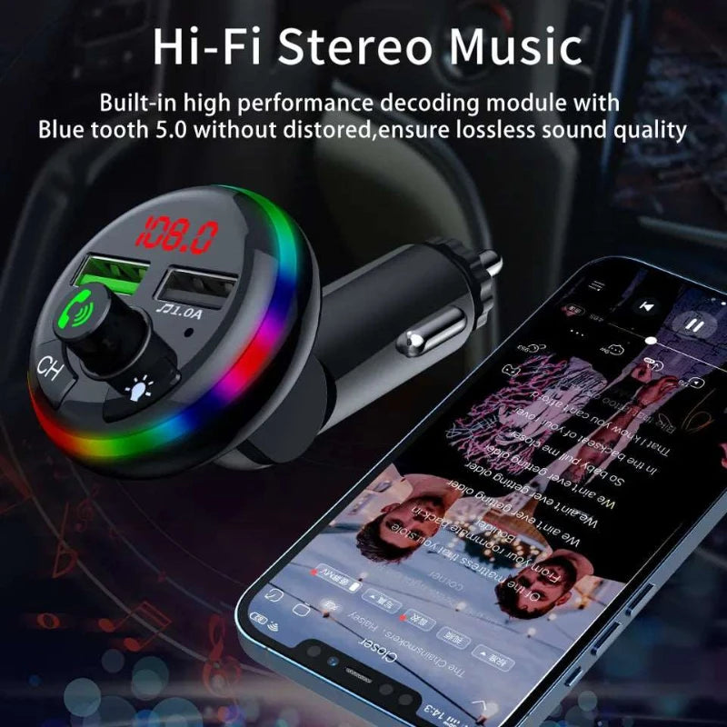 FM Blue tooth Wireless Car Charger