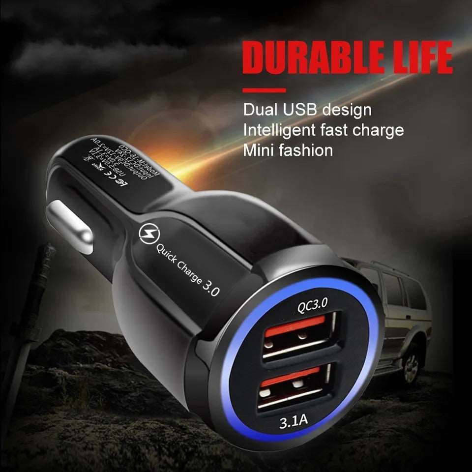 5V 3.1A Dual USB Car Charger