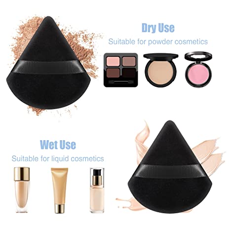 Triangle Makeup Powder Puff Σετ 6 Τεμαχίων