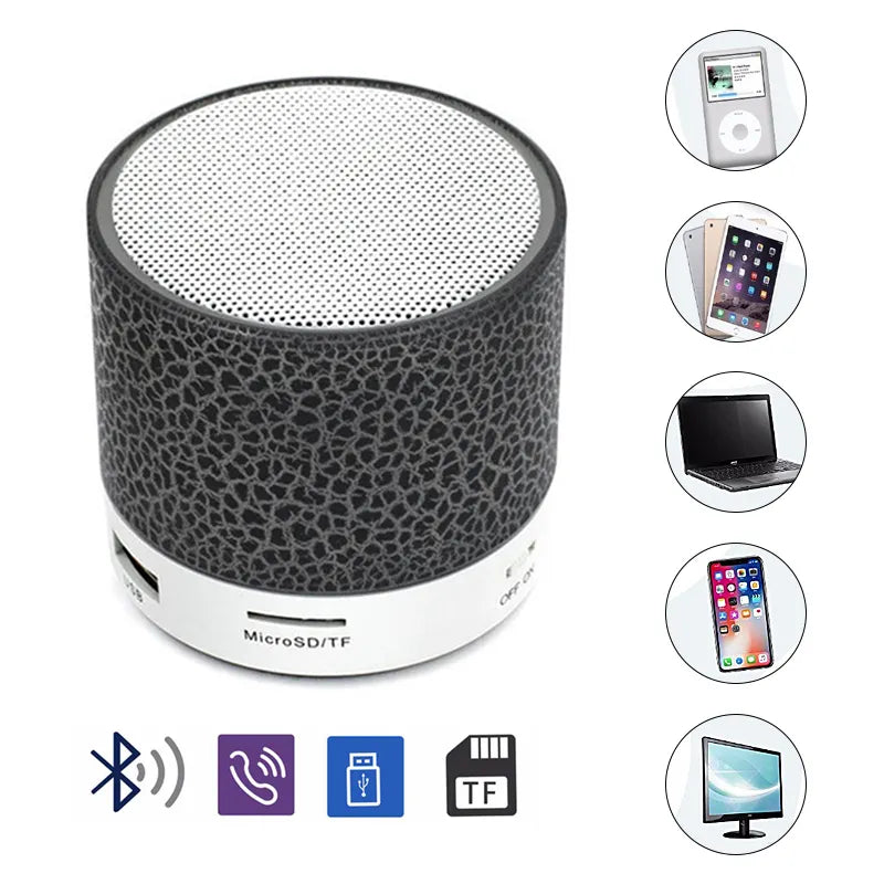 Wireless Mini Bluetooth Speaker with Led