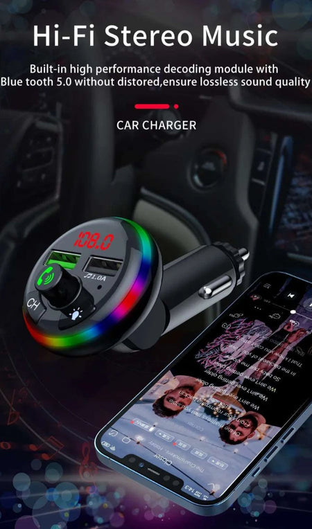 FM Blue tooth Wireless Car Charger