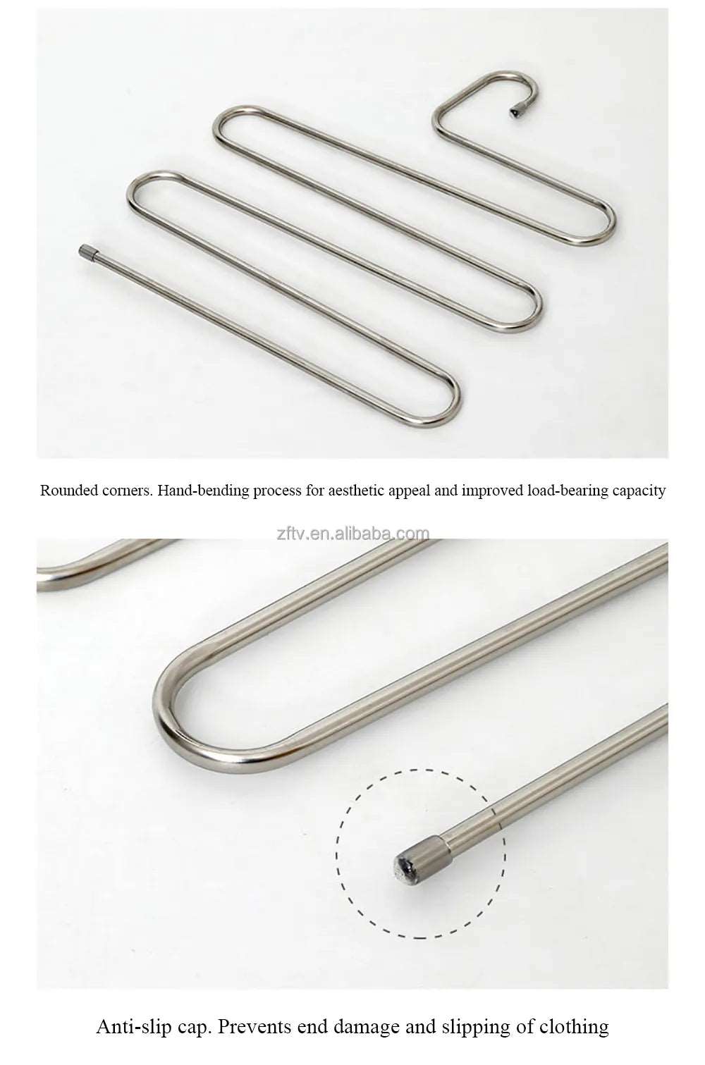 Space Saving Stainless Steel Trousers Hanger